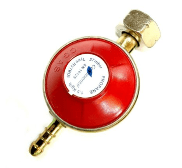 Tezla Gas Regulators and Pigtails CONTINENTAL Irish Market F-Valve 37mbar Stranded Propane Gas Regulator 21.8 LH ROI