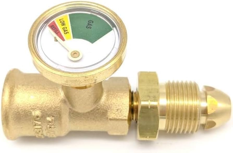 HI-LO PRESSURE GAUGE LEVEL INDICATOR PROPANE LPG GAS BOTTLE CYLINDER POL ADAPTOR