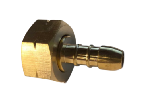 21.8mm Left Hand Thread Nut and Tail barbed fitting to Connect 8mm - 10mm Hose Pipe