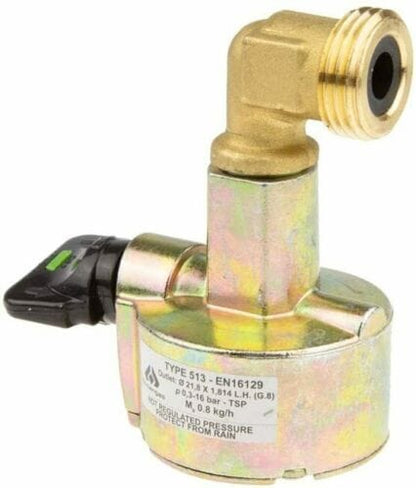 Caravan Adaptor Kit for standard propane Pol and 27mm Green Patio Gas Cylinders Inc Pigtail
