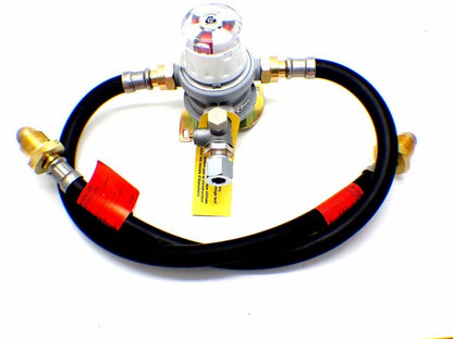 30mbar 10mm Outlet Caravan Auto Changeover + 2 x 0.5m POL Pigtails
