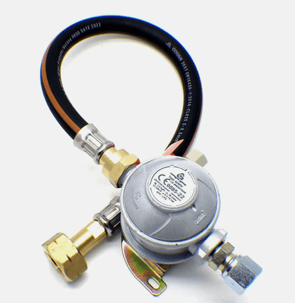30mbar 10mm Outlet Caravan Regulator 0.5m Pigtail Kit for Calor Gas 4.5kg Blue