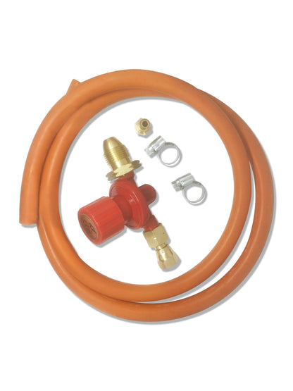 Regulador de botella de gas propano ajustable 0-4 bar GLP 2M Kit de manguera