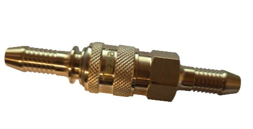 Inline Quick Release Fitting Coupling for 6.3mm Propane Butane Gas Hose