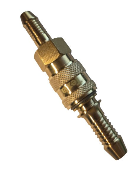 Inline Quick Release Fitting Coupling for 6.3mm Propane Butane Gas Hose
