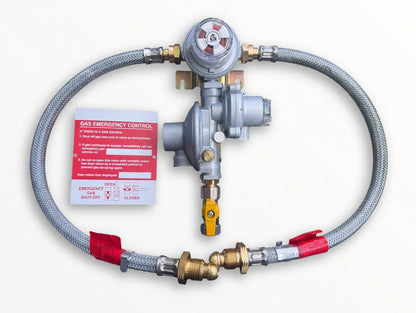 Cavagna 8kg/hr Capacity OPSO & PRV Auto Changeover Regulator Super Change Braided