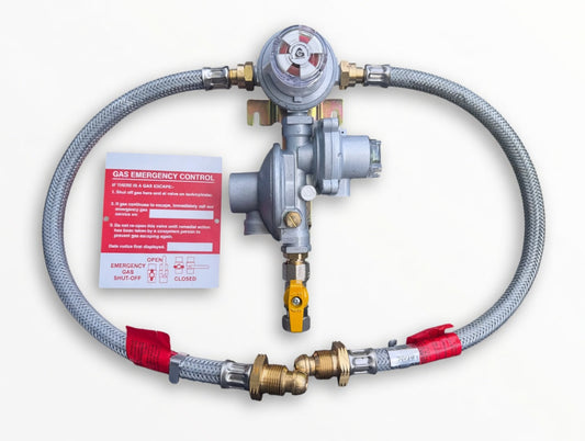 Cavagna 8kg/hr Capacity OPSO & PRV Auto Changeover Regulator Super Change Braided