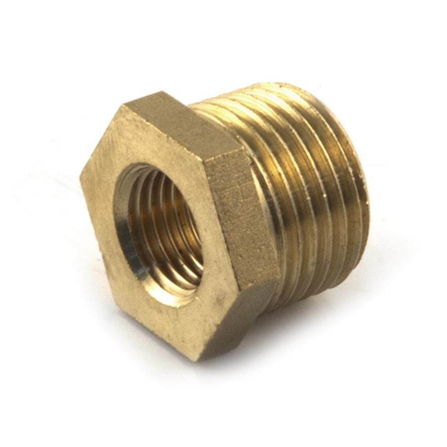 Threaded Brass 1/2" Male Taper x 1/4" Female Bush Adaptor