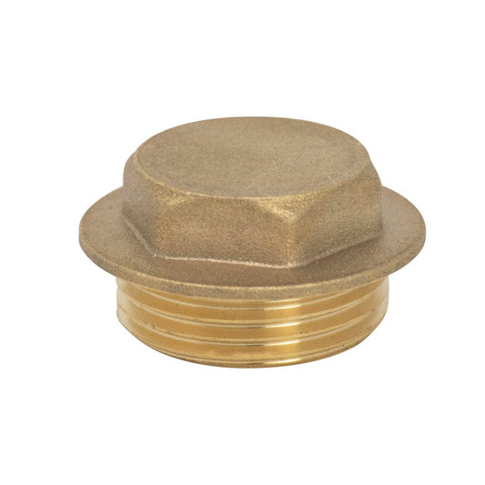 1/2" Male Brass Flange Plug