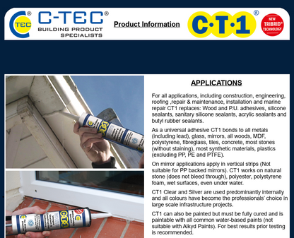 CT1 Adhesive and Sealant - Black 290ml