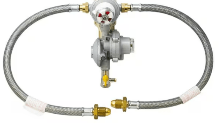 Cavagna Reca Automatic Changeover LPG Regulator with Galv. Pigtails & OPSO