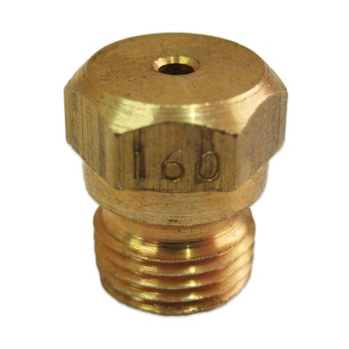 M8 x 0.75 GAS INJECTOR NOZZLE JET ORIFICE SIZE 1.60MM LPG NATURAL GAS