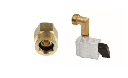 Kit adaptador de conversión de Pol de propano estándar a adaptador de gas con clip de 27 mm 