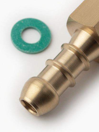 1/4" BSP Female Fitting To LPG Fulham Nozzle To 8mm I/D Hose With Washer