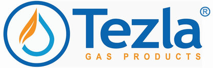 Tezla Gas Products logo – leading manufacturer of high-quality gas appliance parts, including regulators, nozzles, and conversion kits.