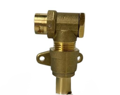 Angled Micropoint Bayonet Gas Cooker Socket with Backplate - Male 15mm Standpipe