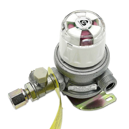 AUTOMATIC CHANGEOVER VALVE 30mb OUTPUT 8mm REGULATOR WITH 2 PROPANE HOSES