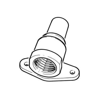 Backplate Standpipe Adaptor 1/2" Female BSP x 15mm Male Standpipe Gas Straight Tube End Feed
