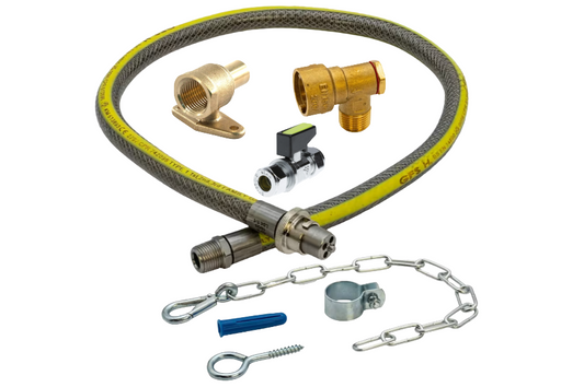 Bayonet Gas Cooker Installation Kit (15mm x15mm) - LPG & Natural Gas