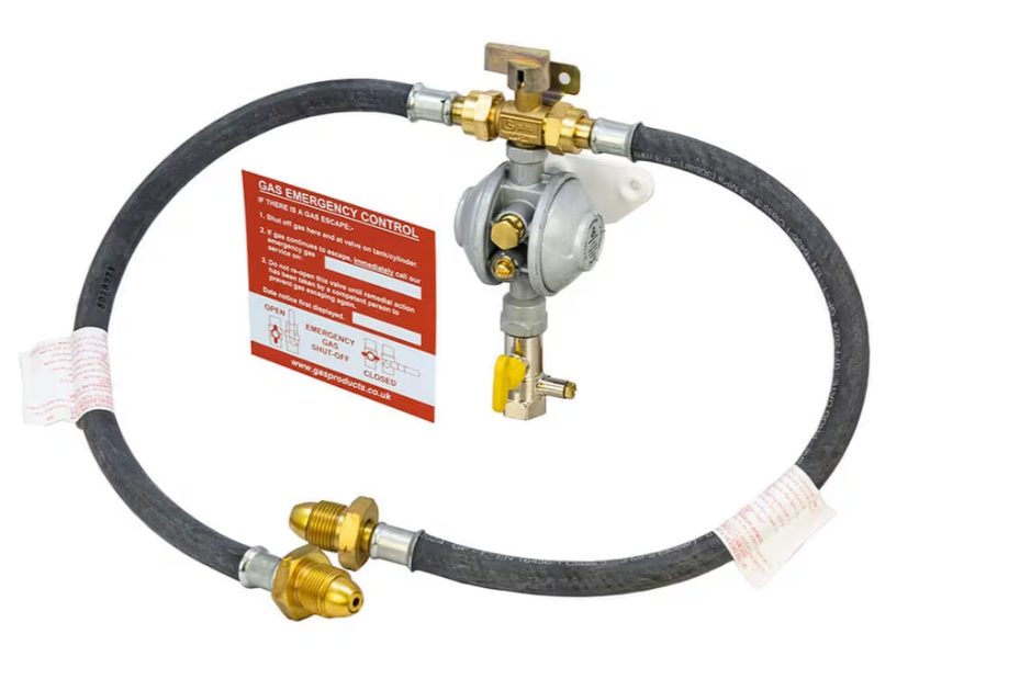 Cavagna LPG Manual Changeover Gas Regulator Kit with OPSO - UK POL