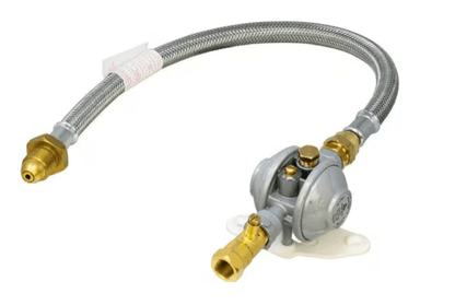 Cavagna LPG Single Cylinder Regulator Kit with Galv. Braided Pigtail & OPSO