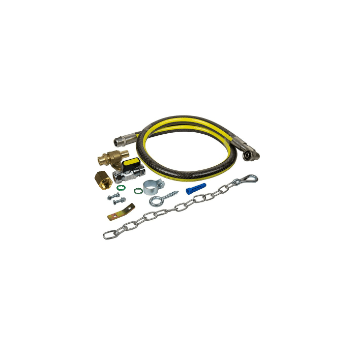 Stainless Steel Gas Appliance Installation Kit, 4 Ft. – Certified Appliance Accessories