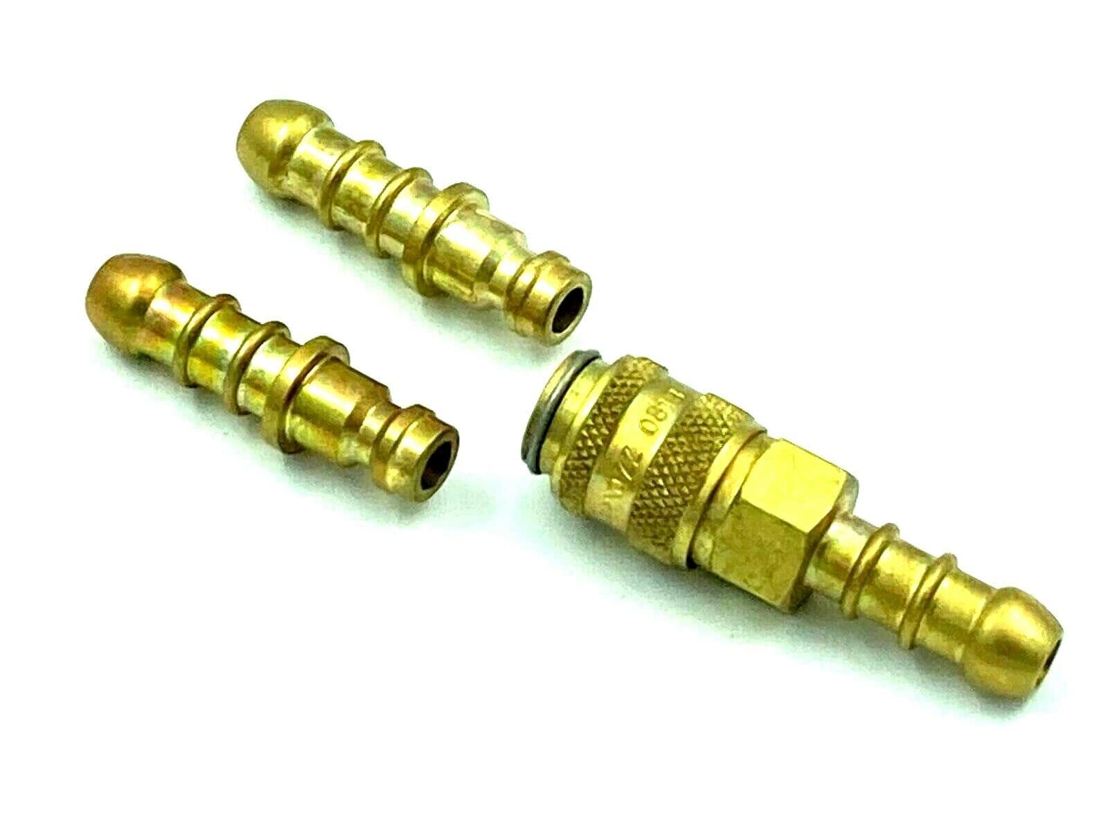 Tezla Gas Valves Fittings and Hoses LPG Brass Quick Release Coupling Connector 1 Extra Nozzle For 8mm Inner Dia Hose