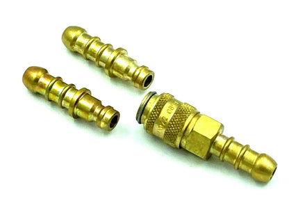 Tezla Gas Valves Fittings and Hoses LPG Brass Quick Release Coupling Connector 1 Extra Nozzle For 8mm Inner Dia Hose