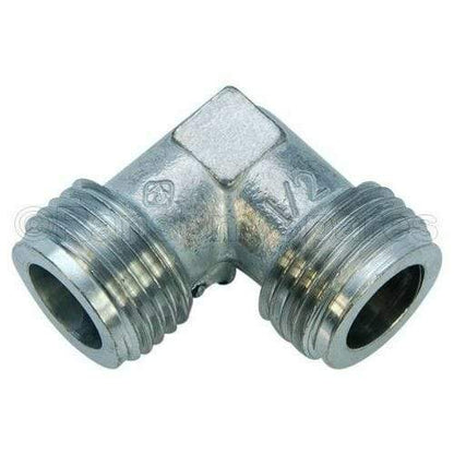 Gas hob cooktop cooker oven inlet pipe elbow joint 1/2" male x 1/2" male, 90-degree angle fitting for LPG gas systems, durable and easy to install.