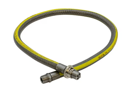 1 Metre Straight Bayonet Swivel Head Gas Cooker Hose GFS 1/2" x 1000mm
