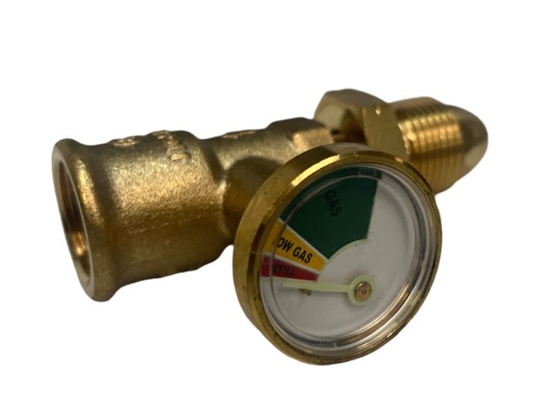 HI-LO PRESSURE GAUGE LEVEL INDICATOR PROPANE LPG GAS BOTTLE CYLINDER POL ADAPTOR