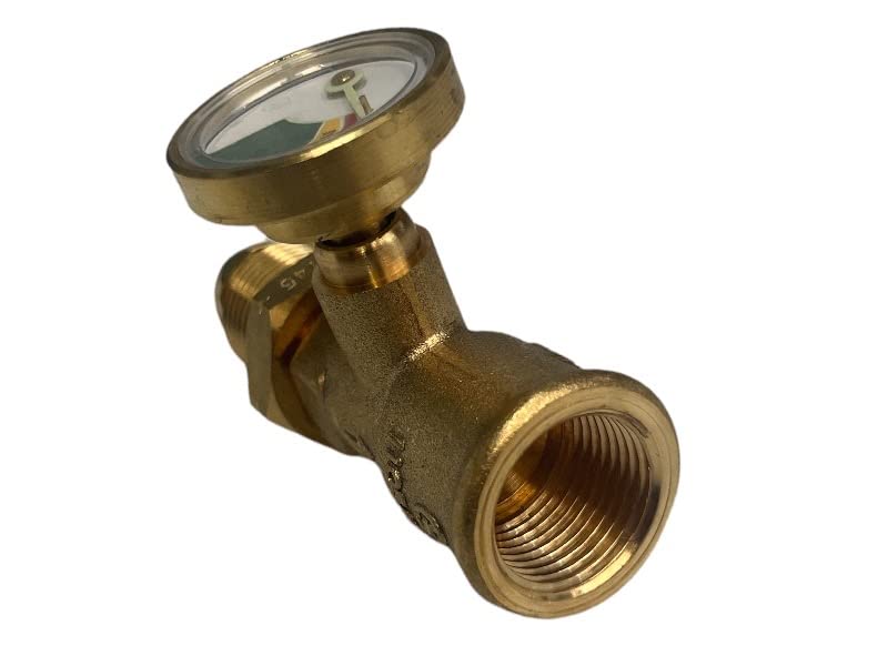 HI-LO PRESSURE GAUGE LEVEL INDICATOR PROPANE LPG GAS BOTTLE CYLINDER POL ADAPTOR