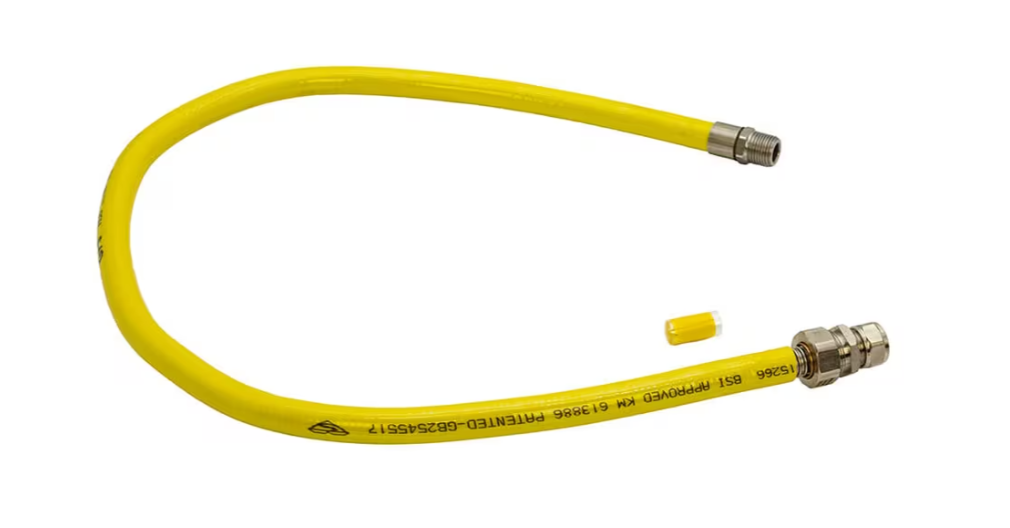 GFS Hobline 1 Metre Gas Hob Hose 1/2"BSP MT x 1000mm