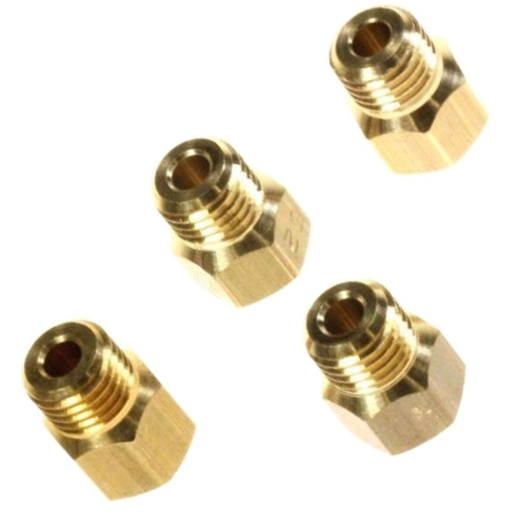 example of 4 gas hob jet nozzles.
