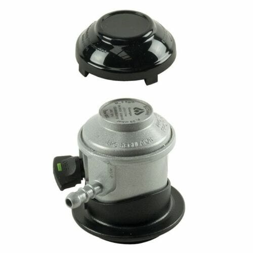 Régulateur de gaz butane à clipser Jumbo 35 mm avec capuchon anti-pluie Tuyau de 2 mètres 8 mm