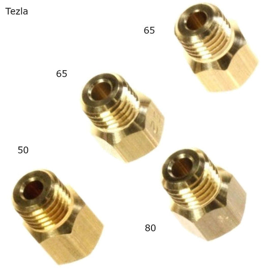 LPG Gas Jet Set Pack Of 4 Burner Hob Conversion Kit 50, 2x 65, 80