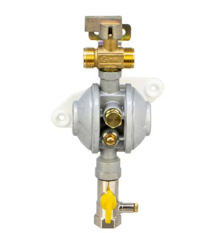 Twin Reca LPG Manual Changeover Gas Regulator Kit with OPSO - UK POL