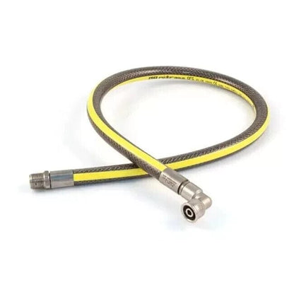 Angled Elbow Micropoint Gas Hose 1.25M Salvus MidBrass