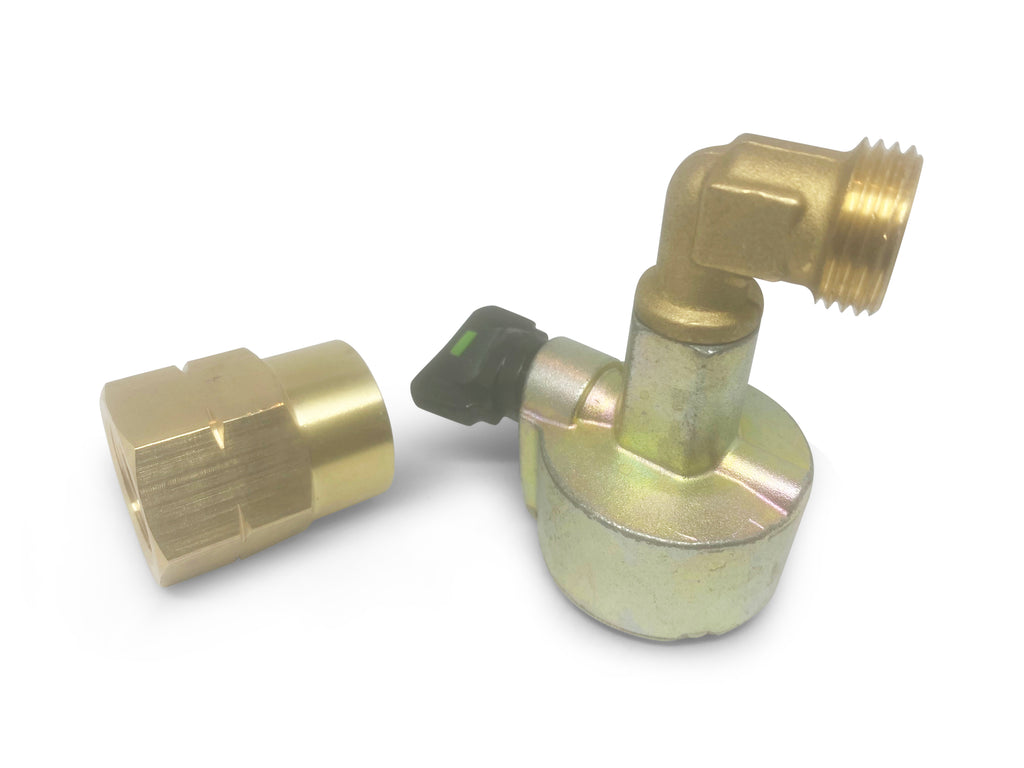 Conversion Adaptor Kit from standard propane Pol to 27mm Green Patio Cylinder