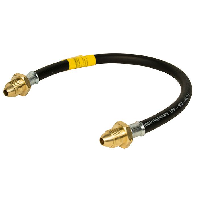 0.5m POL x POL standard Caravan Gas Hose Pigtail