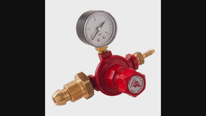 Régulateur de propane Cavagna avec jauge 0,5 - 2 bar POL réglable
