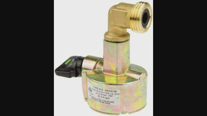 Kosangas Gaslow Adaptador para cilindro de gas propano con clip de 27 mm