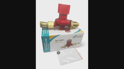 Regulador Propano Alta Presión 4 bar POL regulable x salida 1/4" 8 Kg/hr 