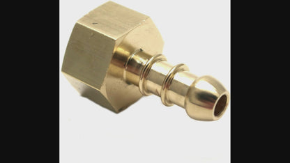 CONECTOR HEMBRA BSP DE 1/2" A BOQUILLA GLP FULHAM A MANGUERA I/D DE 8mm CON ARANDELA