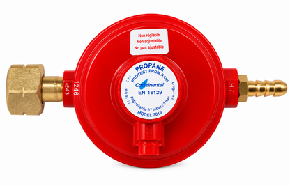 Continental 37mbar 4kg/hr Propane Regulator – Irish F-Valve 21.8mm LH – 8mm