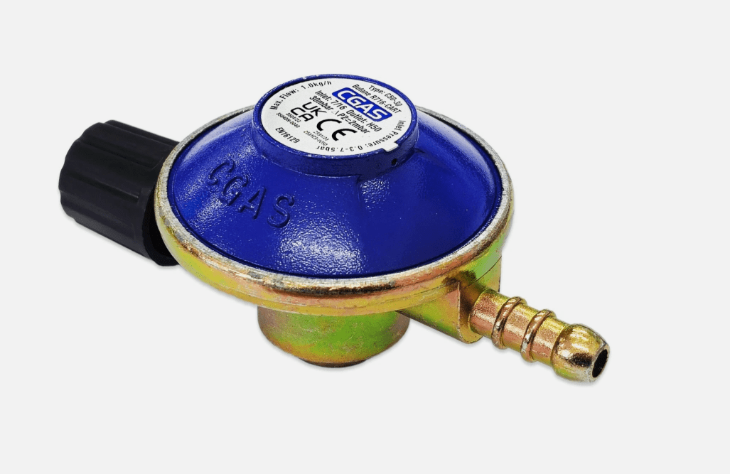 R716-CART BUTANE GAS REGULATOR FOR 7/16 CANISTER SCREW ON TYPE WEBER CARTRIDGE