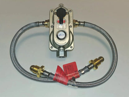 Automatic OPSO Twin Regulator Kit With Braided POL Pigtails