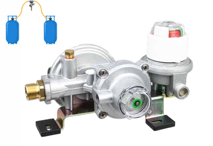 Cavagna 8kg/hr Capacity OPSO & PRV Auto Changeover Regulator Super Change Braided