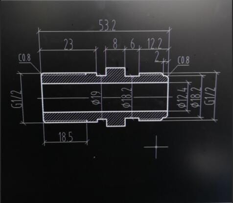 1/2" BSP Male to 1/2" BSP Male Gas Cooker Inlet Adaptor