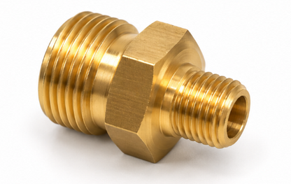 LPG Gas Fitting Adaptor 1/4" BSP Male x W20 Male – Brass Pigtail Connection